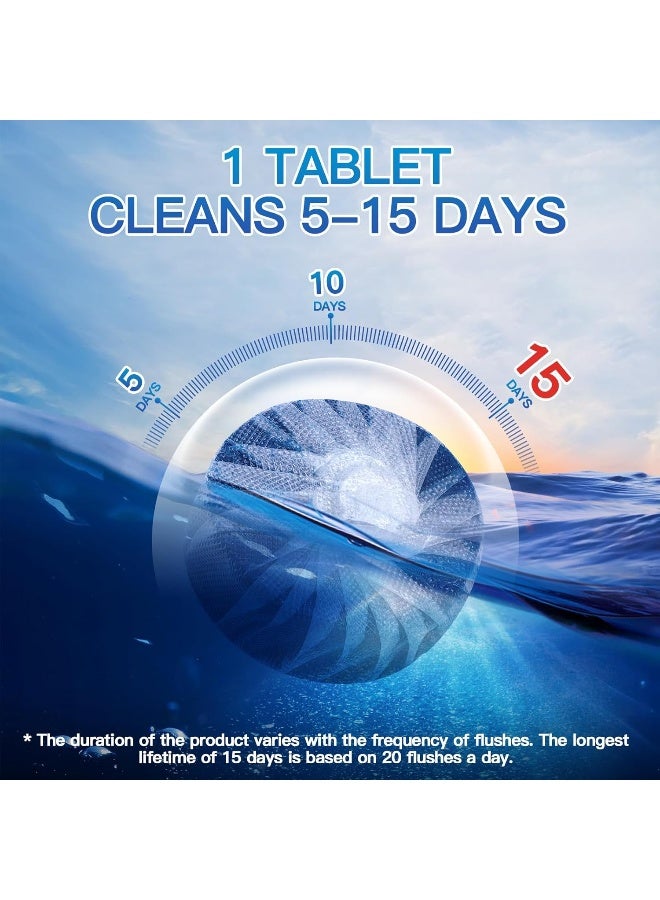 Vacplus Automatic Toilet Bowl Cleaner Tablets, Bathroom Toilet Tank Cleaner (12 PACK), VA-T165 - Image 3